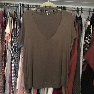 Olive green Tobi top